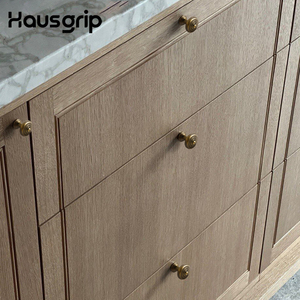 Puxadores e Botões Hausgrip Preto Dourado para Armários, Puxadores Modernos para Gavetas de Cozinha, Ferragens para Móveis - Product Image 6
