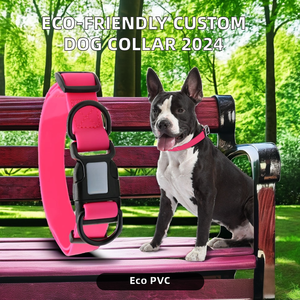 2025 사용자 정의 슈퍼 소프트 PVC 개 고양이 목걸이 방수 LED 조명 환경 친화적 인 솔리드 패턴 개인화 된 애완 동물 - Product Image 6