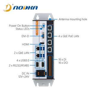 <span class=keywords><strong>Core</strong></span> i3 i5 i7 i9 32DIOポート4PoE組み込みPCを備えた産業用ミニPC - Product Image 5