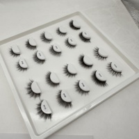 12mm gros faux cils 10 paires pleine bande vison cils 100% à la main emballage personnalisé naturel 3d moelleux cils cils