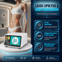 Appareil de lifting endolaser 1470+980nm, laser diode pour le raffermissement cutané et la lipolyse, lifting endolaser