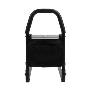 MSMT Noir Adultes Âgés Pliable Sécurité Hauteur Réglable Barrière de Lit Pliable Rails d'Assistance de Lit Stables <span class=keywords><strong>pour</strong></span> <span class=keywords><strong>Seniors</strong></span> avec lumière - Product Image 3