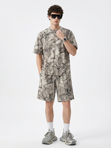 T-shirt camouflage DTG personnalisé à logo pour homme, en coton épais, col rond, imprimé graphique Real Tree Camo, coupe ample - Product Image 3