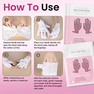 FATAZEN Nouvelle Arrivée Masque Mains Hydratant à l'Huile de Rose Musquée et Niacinamide pour Fortifier les Ongles, Adoucir les Mains Sèches et Rugueuses, Soin des Mains et des Ongles - Product Image 2