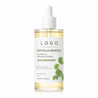 Sérum Visage Anti-Acné Éclaircissant à la Centella Asiatica et à l'Acide Hyaluronique Apaisant Peaux Sensibles, Soulagement des Rougeurs, Hydratant et Calmante