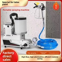 Semprotan Cat Airless Bertekanan Tinggi Elektrik dengan Motor Brushless, Kapasitas 2L, 1600W, Portabel, Rumah Tangga, Ukuran Kecil