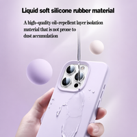 Coque Téléphone Silicone de Qualité Supérieure Vente en Gros Coque Téléphone Silicone Liquide 3D Luxe pour iPhone 16 Pro Max 17 Air Pro