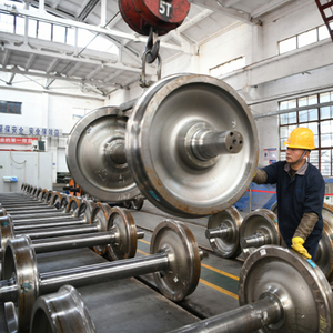 鉄道部品アクセサリー 鉄道貨車車輪セット 鍛造鋼製ホイールセット 中国サプライヤーから - Product Image 3