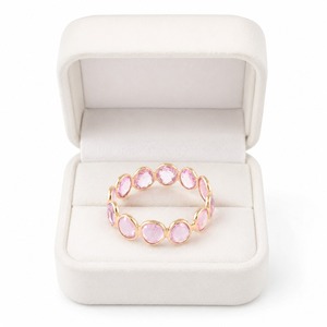 Elegante Anillo de Compromiso y Boda de Oro de 18K con Zafiro Rosa Hecho a Mano |   Piedras Preciosas de 1.80 Ct y 3 mm |   Colección de Joyería Fina de Lujo - Product Image 5
