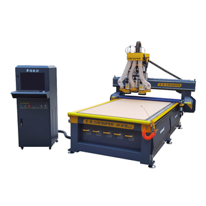 Industrial 3PCS Spindles Pneumatic ATC CNC Router Machine for MDF Acrylic Wooden Door Cabinet Engraving &amp; Cutting