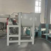 Mélangeur horizontal robuste de 2000 L pour sciure de bois, ciment, mortier sec, machine à mélanger la poudre de colle de ciment HPMC à double hélice