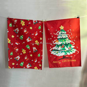 Nouvelle collection 2026 : Lot <span class=keywords><strong>de</strong></span> 2 torchons <span class=keywords><strong>de</strong></span> cuisine en coton 100 % personnalisables avec impression, idéal pour Noël – Ensemble cadeau en tissu <span class=keywords><strong>de</strong></span> sac à farine - Product Image 3