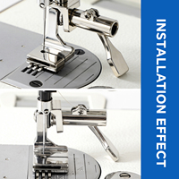 P5W Pied presseur large et robuste pour machine à coudre industrielle point noué, pour froissage, plissage, fronces et resserrage