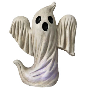Resina Halloween <span class=keywords><strong>Goblin</strong></span> Segurando Escultura De Abóbora, Estátua Fantasma Assustador, Decoração De Festa, Estatueta De Mesa para Exibição De Férias
