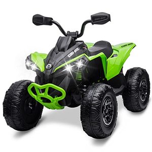 <span class=keywords><strong>Quad</strong></span> pour enfants, 4 roues, voiture jouet à <span class=keywords><strong>monter</strong></span>, 12V, véhicule électrique Can-am avec télécommande, lumières LED, suspension à ressort - Product Image 4