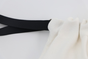 Sac à poussière en toile de coton blanc de 10 oz avec logo pour tampons de maquillage - Product Image 3