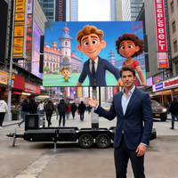 Pantalla LED para Exteriores EF22 P6 de Gran Tamaño, Pantalla Digital a Todo Color para Publicidad en Paredes Fijas, Remolques con Pantalla LED, SDK