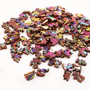 Pièces <span class=keywords><strong>de</strong></span> <span class=keywords><strong>puzzle</strong></span> uniques en forme <span class=keywords><strong>de</strong></span> <span class=keywords><strong>loup</strong></span> animal A5 A4 A3 <span class=keywords><strong>Puzzle</strong></span> en bois pour adultes et enfants Cadeau d'anniversaire <span class=keywords><strong>de</strong></span> Noël Motif personnalisé - Product Image 5