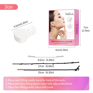 YuMeBeauty - Parche Ajustable con Cordón para Levantar el Rostro, Correa Facial en Forma <span class=keywords><strong>de</strong></span> V para Adelgazar el Rostro, Cinta con Cordón para Levantar el Rostro, para Maquillaje - Product Image 5