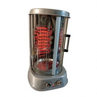 Grill à shawarma rotatif sans fumée, portable, pour la viande de canard, de poulet, d'agneau, usage commercial et domestique, cuisine, four à barbecue tout en métal
