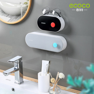 Jabonera de Pared Ccoco, Ovalada, de Plástico, con Tapa y Drenaje Automático, para Baño - Product Image 2
