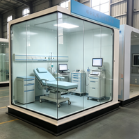 Ventana de Observación para Cuarto Limpio de Doble Vidrio Templado, Sellada Higiénicamente, para Entornos Médicos Hospitalarios, con Certificación CE ISO
