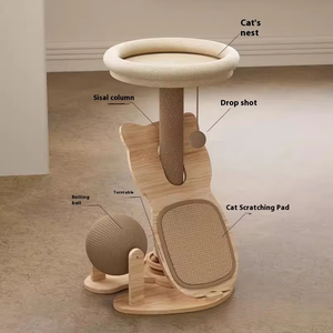 Commercio all'ingrosso su misura Multi-strato Pet fornisce gatti Scratching Board arrampicata giochi in <span class=keywords><strong>un</strong></span> unico Multi-Purpose <span class=keywords><strong>gatto</strong></span> albero - Product Image 3