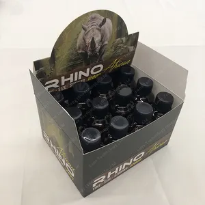 Precio de fábrica Black Panther Rhino 69 píldoras sexuales píldoras de mejora masculina botella de líquido vacía cápsula tarjeta blíster embalaje