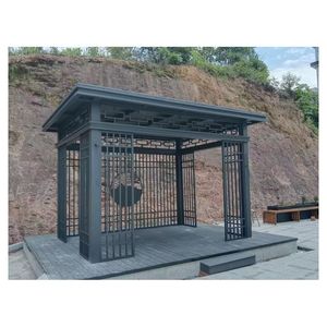Orient <span class=keywords><strong>Terrasse</strong></span> sur mesure Pergola en aluminium Auvent extérieur <span class=keywords><strong>Terrasse</strong></span> Toit Panneau en aluminium <span class=keywords><strong>Terrasse</strong></span> avec portes coulissantes en verre - Product Image 6