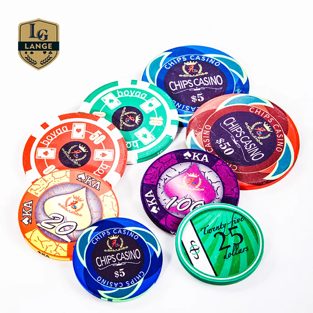 Fiches da Poker in ceramica di Design personalizzato Chip da Poker da casinò 10g