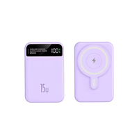 Power Bank Magnetik Nirkabel 22.5W Pengisian Cepat, Power Bank Portabel Mendukung Pengisian Daya untuk Ponsel, Jam Tangan, dan Headphone