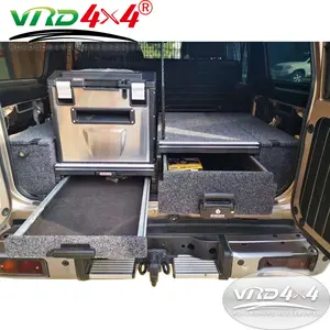 Выдвижной ящик VRD4X4 4WD LC76, автомобильный ящик для хранения, роликовый верхний этаж для Toyota Land Cruiser 76