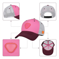 Gorra Trucker de Malla con Bloques de Color para Mujer, Transpirable, Ajustable, con Logotipo de Parche, Ideal para Deportes al Aire Libre - ¡Gran Oferta!