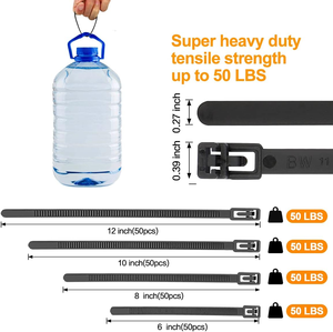 Có thể điều chỉnh releasable & tái sử dụng dây CLIP ZIP Tie dây đeo thân thiện với môi Nylon quan hệ cáp cho dây kết thúc tốt đẹp quản lý cáp giải pháp - Product Image 2