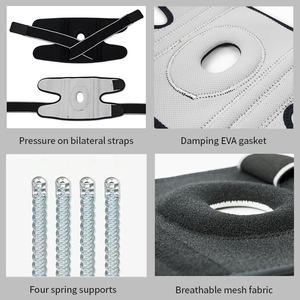 Rodillera deportiva de alta calidad, rodillera médica con bisagras para aliviar el dolor con estabilizadores laterales, rodilleras de neopreno ajustables - Product Image 5