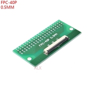 Cable FPC FFC de 6, 8, 10, 12, 14, 20, 30, 40, 50 Pines, Conector de Paso de 0.5 mm, Adaptador SMT a Paso de 2.54 mm (1.0 Pulgada), Orificio Pasante DIP para PCB