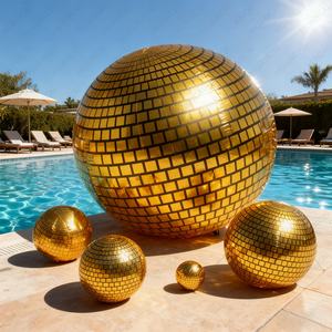 Ballon miroir gonflable brillant ballons de fête publicité gonflable PVC boules brillantes <span class=keywords><strong>prix</strong></span> d'usine pour les célébrations de vacances - Product Image 2