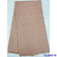 Tissu en dentelle brodée en coton découpé à la main, tendance, transparent, broderie lourde, œillets, cordon pour filles