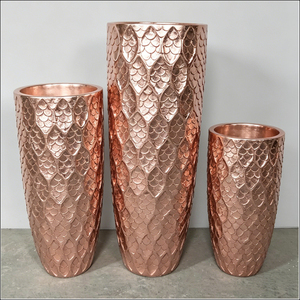 Macetas Modernas Redondas de Metal, Jarrón Artístico de Alambre Dorado para Decoración de Sala de Estar, Soporte para Plantas de Interior - Product Image 1