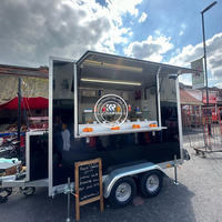 Food Trucks Mobiles Extérieurs Personnalisables pour Burgers – Vendez des Camions Restaurants aux Designs Uniques