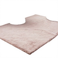 Tapis moderne en polyester de couleur unie, imitation fourrure de lapin, à poils très longs et très épais, fabriqué à la machine, pour salon, chambre et maison