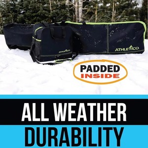 Muestra gratuita: Bolsas de transporte personalizadas e impermeables para tablas de snowboard con ruedas, ideales para esquiar y transportar tablas de snowboard. - Product Image 3