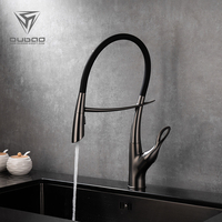 Brass Separate Handle Bath Taps Silicone Tube Kitchen Faucet With Filter