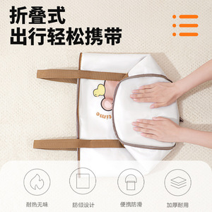 Foldable Foot Bath <b>Bucket</b> Nylon Portable Insulated For Adult Travel Home Use - Product Image 4