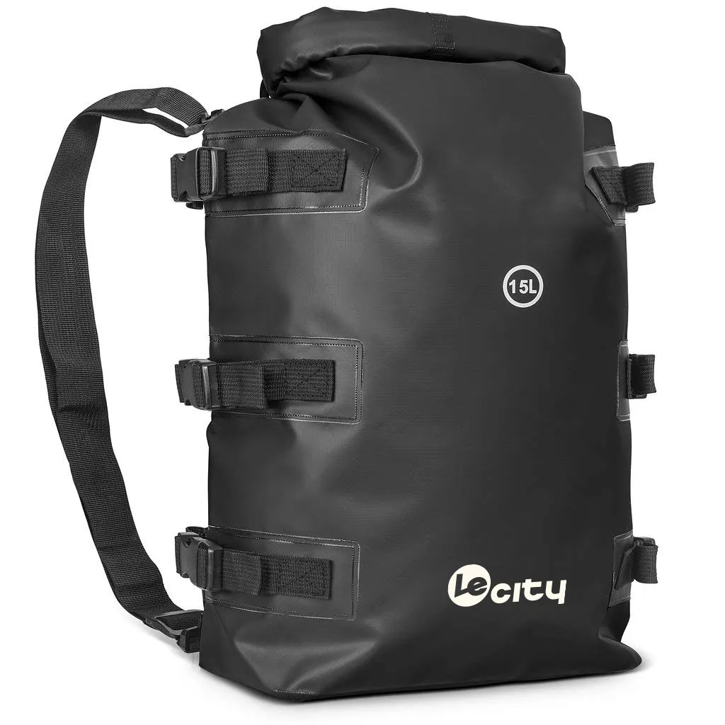 Heavy duty 500D PVC tarpaulin waterproof dry bag backpack