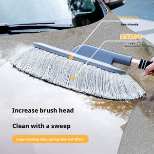 <span class=keywords><strong>Accessori</strong></span> per la Pulizia dell'Auto, Spazzola Flessibile in Microfibra e Plastica, Mop per Polvere e Cera, Spazzola per Lavaggio Auto - Product Image 3