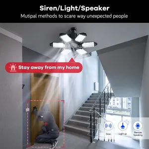 ワイヤレス屋内ランプナイトビジョン360度Ip 3MPホームセキュリティCctv Wifi電球Ptzカメラシステム双方向オーディオカメラ - Product Image 5