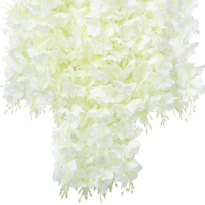 Guirlande suspendue décorative en vigne artificielle de glycine, plante en soie, longue guirlande de fleurs suspendues, décoration de fête à domicile, décoration de mariage - Product Image 3