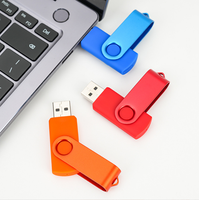Clé USB 2.0 Métallique 128 Mo 4 Go 8 Go 16 Go 32 Go 64 Go – Lot de 10 – Portable avec Cordon Porte-clés – Mélange de Couleurs – Garantie 1 An