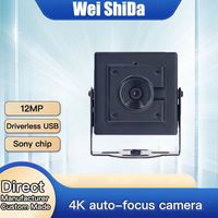 Module de caméra USB 12MP 4K UHD AF12V1 pour Windows, Linux, Android, Mac, avec autofocus, zoom numérique 5X, caméra web UVC avec boîtier métallique